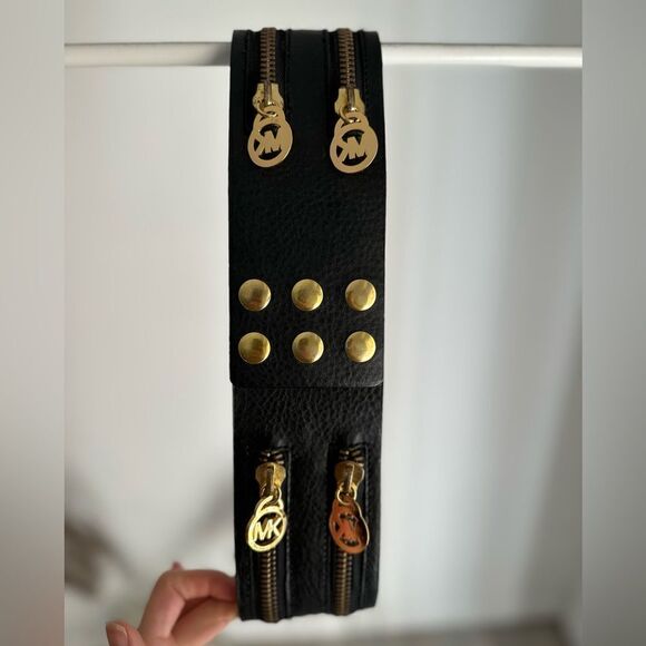 Michael Kors Wide Leather Sash Belt - Picture 1 of 5